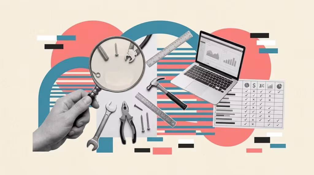 Illustration: Code editor showing email API integration, Abstract network of connected APIs, Email icons flowing through data